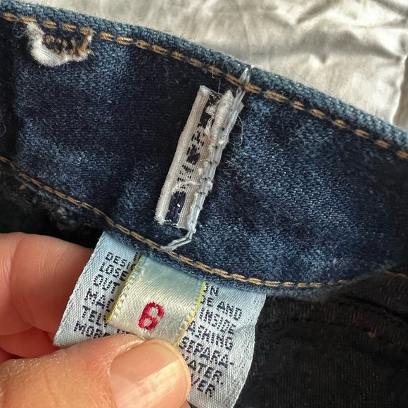 80s Vintage Calvin Klein Denim Skirt | 100% Cotton | Midi Length | Size 6 - Picture 9 of 15